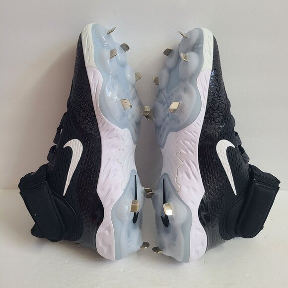 Nike Alpha Huarache Elite 4 Mid Baseball Cleats DJ6520-001 Size 13 Black main image 8